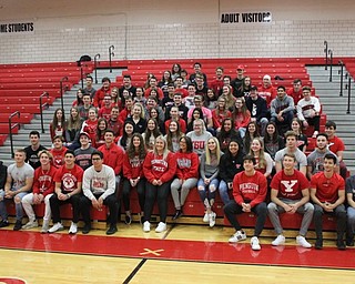 Neighbors | Abby Slanker.Canfield High School seniors who are continuing their academic careers at Youngstown State Univeristy let it be known during National College Decision Day on May 1.