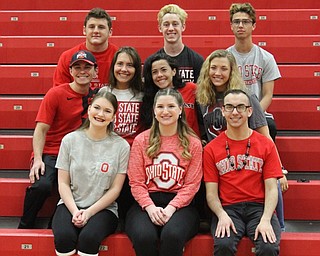 Neighbors | Abby Slanker.Canfield High School seniors continuing their academic career at The Ohio State Univeristy celebrated National College Decision Day by wearing OSU gear on May 1.