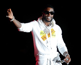 Gucci Mane performs at the Youngstown Foundation Amphitheatre on Saturday. EMILY MATTHEWS | THE VINDICATOR