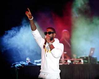 Gucci Mane performs at the Youngstown Foundation Amphitheatre on Saturday. EMILY MATTHEWS | THE VINDICATOR