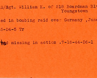 World War II, Vindicator, William K. Alm, Norman C. Alm, John B. Alm, killed, Germany, 1945, missing, 1944, Trumbull