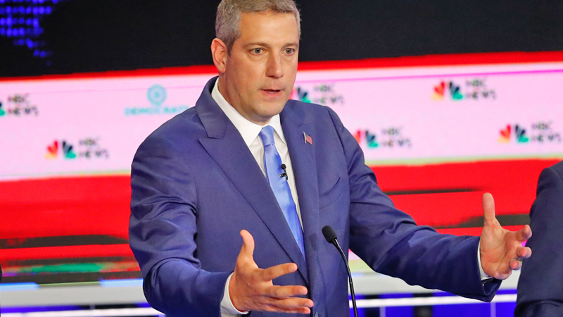 U.S. Rep. Tim Ryan said he felt “frustrated” that the moderators virtually ignored him during more than half of the initial 2020 Democratic presidential debate, but became more comfortable as the event went on. Ryan of Howland, D-13th, said he decided to be more assertive during the latter part of the debate.