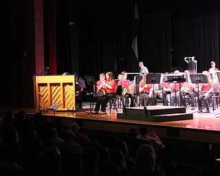 Neighbors | Abby Slanker.Canfield Village Middle School eighth-grade band member Gabriella Smallwood on the oboe and her father, Mark, on the piano performed “Concerto in D minor, Allegro” at the school’s annual Spring Concert on May 8.