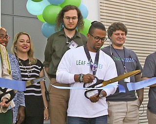 A long-dormant building on the city’s South Side has opened as the first medical marijuana dispensary in Mahoning County. Leaf Relief had a grand opening and ribbon-cutting Friday at its location at 4323 Market St. Near the Boardman border.