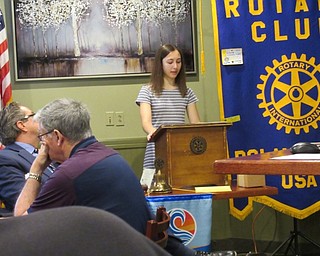 Neighbors | Jessica Harker .Poland High School 2019 graduate Galena Lopuchovsky attended a general meeting of the Poland Rotary June 19 to thank them for the $1,000 scholarship the group gifted to her earlier this year.