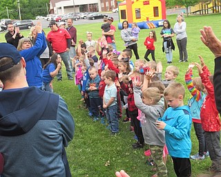 Neighbors | Jessica Harker.Preschool students sung for community members gathered at Austintown Community Church Preschool May 21 for the school's 50th anniversary celebration.