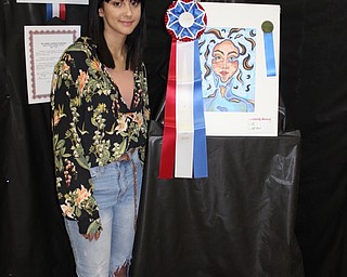 Neighbors | Abby Slanker.Canfield High School senior Cassidy Mersing was named Best of Show winner at the 2019 Canfield Local Schools Student Art Show on May 22.