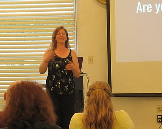 Neighbors | Jessica Harker.Lindsay Sprauge taught community members gathered at the Austintown library different ways of navigating in the wilderness using the sky July 3.