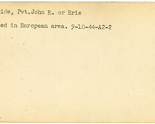 World War II, Vindicator, John E. MacBride, Erie, wounded, Europe, 1944