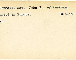 World War II, Vindicator, John S. McConnell, Parkman, wounded, Europe, 1944