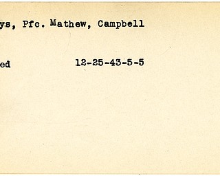 World War II, Vindicator, Mathew Malys, Campbell, wounded, 1943