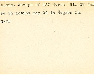 World War II, Vindicator, Joseph Markus, Warren, wounded, Negros Island, 1945, Trumbull