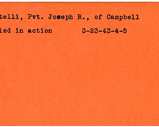 World War II, Vindicator, Joseph R. Martelli, Campbell, killed, 1943