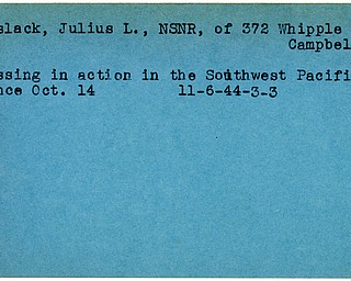 World War II, Vindicator, Julius L. Maslack, Campbell, missing, Southwest Pacific, Pacific, 1944