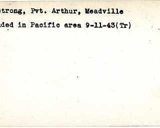 World War II, Vindicator, Arthur Armstrong, wounded, Pacific, 1943, Trumbull