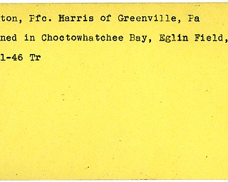 World War II, Vindicator, Harris Barton, Greenville, drowned, died, Choctowhatchee Bay, Eglin Field, 1946, Trumbull