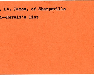 World War II, Vindicator, James Blose, Sharpsville, killed, Herald's list