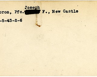 World War II, Vindicator, Joseph F. Boron, New Castle, 1943