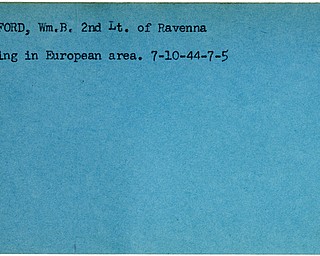 World War II, Vindicator, William B. Bradford, Ravenna, missing, Europe, 1944