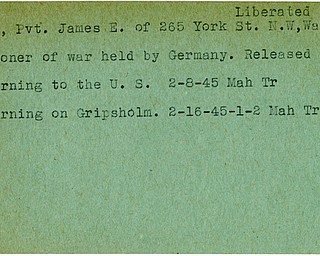 World War II, Vindicator, James E. Bright, Warren, prisoner, Germany, 1945, Mahoning, Trumbull, liberated, Gripsholm