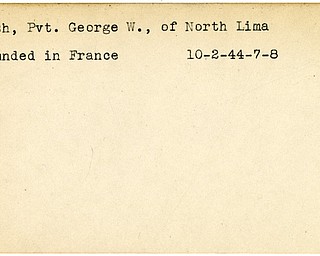 World War II, Vindicator, George W. Bush, North Lima, wounded, France, 1944