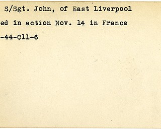 World War II, Vindicator, John Chan, East Liverpool, wounded, France, 1944