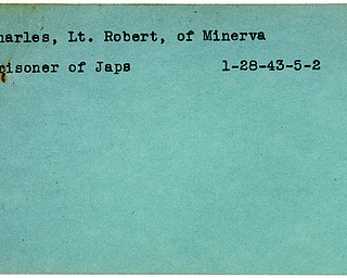 World War II, Vindicator, Robert Charles, Minerva, prisoner, Japanese, 1943