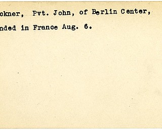 World War II, Vindicator, John Cleckner, Berlin Center, wounded, France