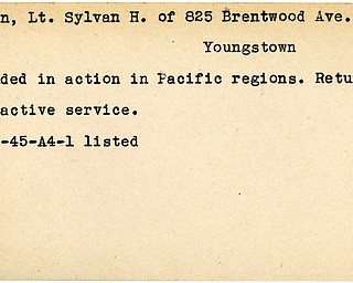 World War II, Vindicator, Sylvan H. Cohen, Youngstown, wounded, Pacific, 1945