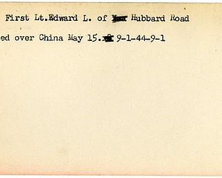 World War II, Vindicator, Edward L. Cook, Hubbard, wounded, China, 1944