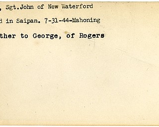 World War II, Vindicator, John Cozma, wounded, Saipan, 1944, Mahoning, George Cozma