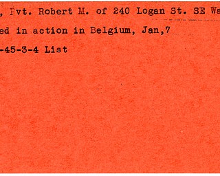 World War II, Vindicator, Robert M. Davis, Warren, killed, Belgium, 1945