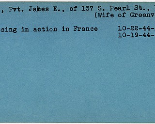 World War II, Vindicator, James E. Dell, Youngstown, missing, France, 1944, Trumbull