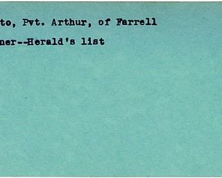 World War II, Vindicator, Arthur Doddato, Farrell, prisoner