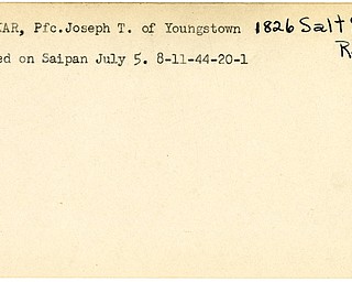 World War II, Vindicator, Joseph T. Dublikar, Youngstown, wounded, Saipan, 1944