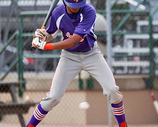 Creekside Fitness' BJ Arnold watches the ball during the NABF World Series championship game against the New York Nines at Cene Park on Sunday. Creekside lost 5-0. EMILY MATTHEWS | THE VINDICATOR