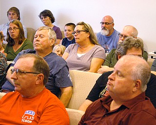 Kinsman residents attended the Kinsman Township trustees meeting Monday night with many of them complimenting the community and the response to the flooding Saturday in various areas of the township, including the damage to the earthen embankment at the Kinsman Lake dam that required the people there to be evacuated.
