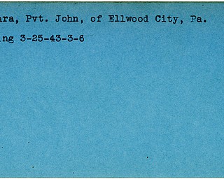 World War II, Vindicator, John Ferrara, Ellwood City, Pennsylvania, missing, 1943