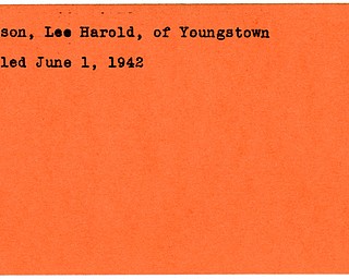 World War II, Vindicator, Lee Harold Garson, Youngstown, killed, 1942