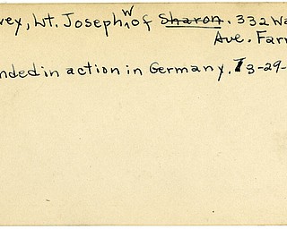 World War II, Vindicator, Joseph W. Glavey, Farrell, wounded, Germany, 1945, Trumbull