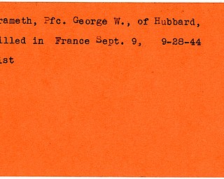 World War II, Vindicator, George W. Grameth, Hubbard, Killed, France, 1944
