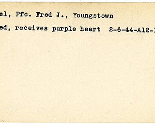 World War II, Vindicator, Fred J. Michael, Youngstown, burned, wounded, Purple Heart, 1944