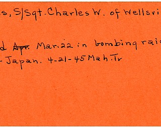 World War II, Vindicator, Charles W. Miles, Wellsville, killed, Japan, 1945, Mahoning, Trumbull