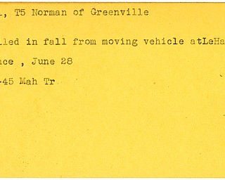 World War II, Vindicator, Norman Neil, Greenville, killed, fall, LeHavre, France, 1945, Mahoning, Trumbull