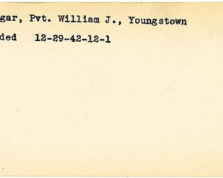 World War II, Vindicator, William J. Ponigar, Youngstown, wounded, 1942