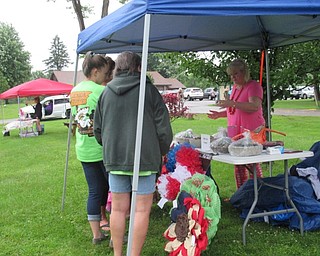 Neighbors | Jessica Harker .Vendors set up around Austintown park for the first weekly Austintown Farmers Market and Strawberry Festival event June 10.