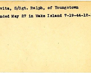 World War II, Vindicator, Ralph LaCivita, Youngstown, wounded, Wake Island, 1944