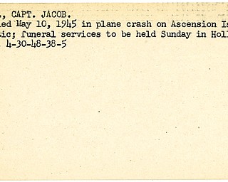 World War II, Vindicator, Jacob Moidel, killed, plane crash, Ascension Island, Atlantic, funeral, Hollywood, California, 1945, 1948