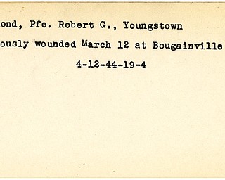 World War II, Vindicator, Robert G. Redmond, Youngstown, wounded, Bougainville, 1944