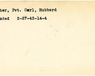 World War II, Vindicator, Carl Reeher, Hubbard, wounded, 1943